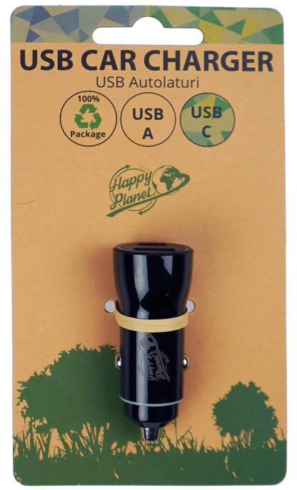 Autolaturi USB-C PD18w ja USB-A QC 18W