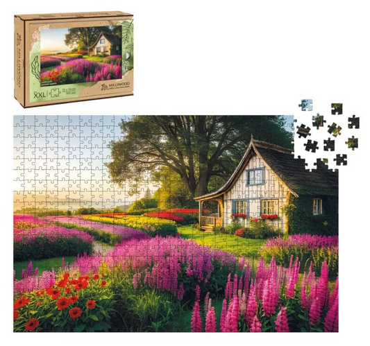 Heather Garden Wooden Puzzle Rectangle XXL