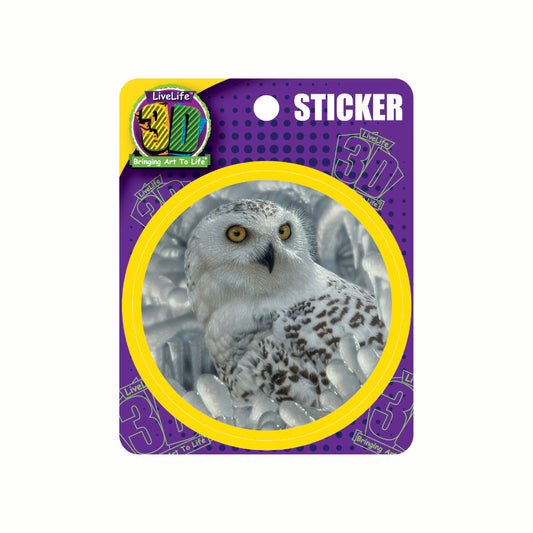 3D LiveLife Stickers - Snowy Owl Sanctuary