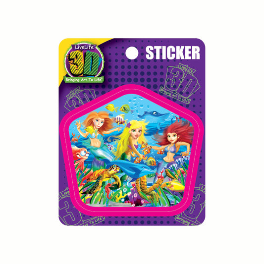 3D LiveLife Stickers - Mermaid Magic