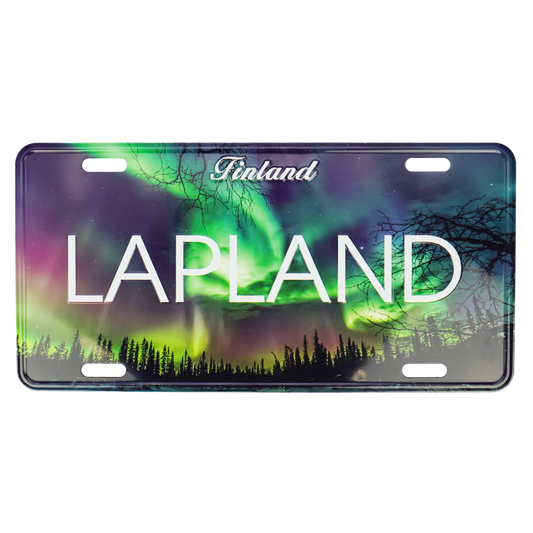 Aurora Borealis License Plate LAP FIN 30 x 15 cm