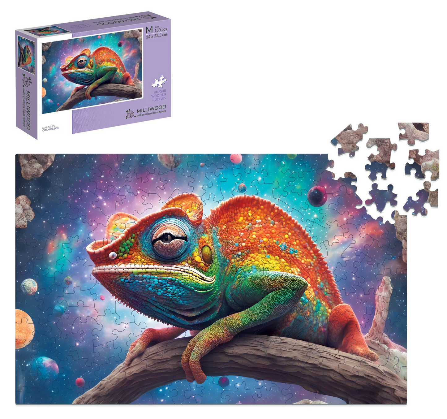 Cosmoleon Wooden Puzzle Rectangle M