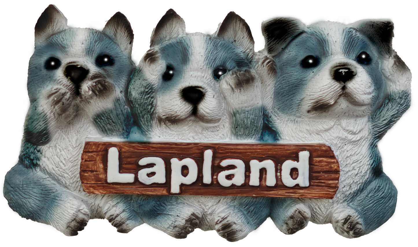Husky Pennut Speak no evil Keraaminen Magneetti LAP