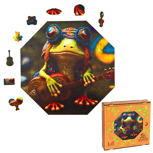 Musical Frog Wooden Puzzle Oktagon L