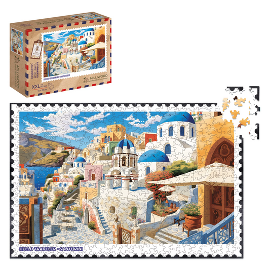 Santorini Wooden Puzzle Rectangle XXL