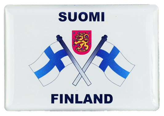 Lippu ja Vaakuna Kuvamagneetti FIN