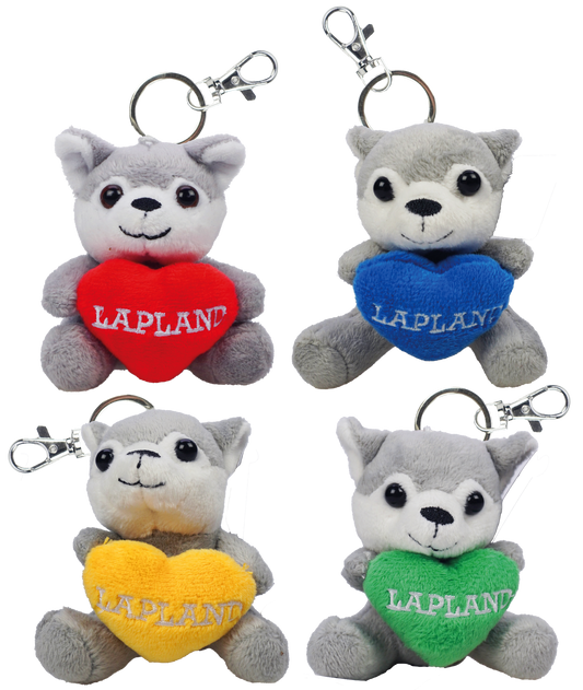 Sydän Husky Lapland Pehmo XS 9cm Avaimenperä LAP