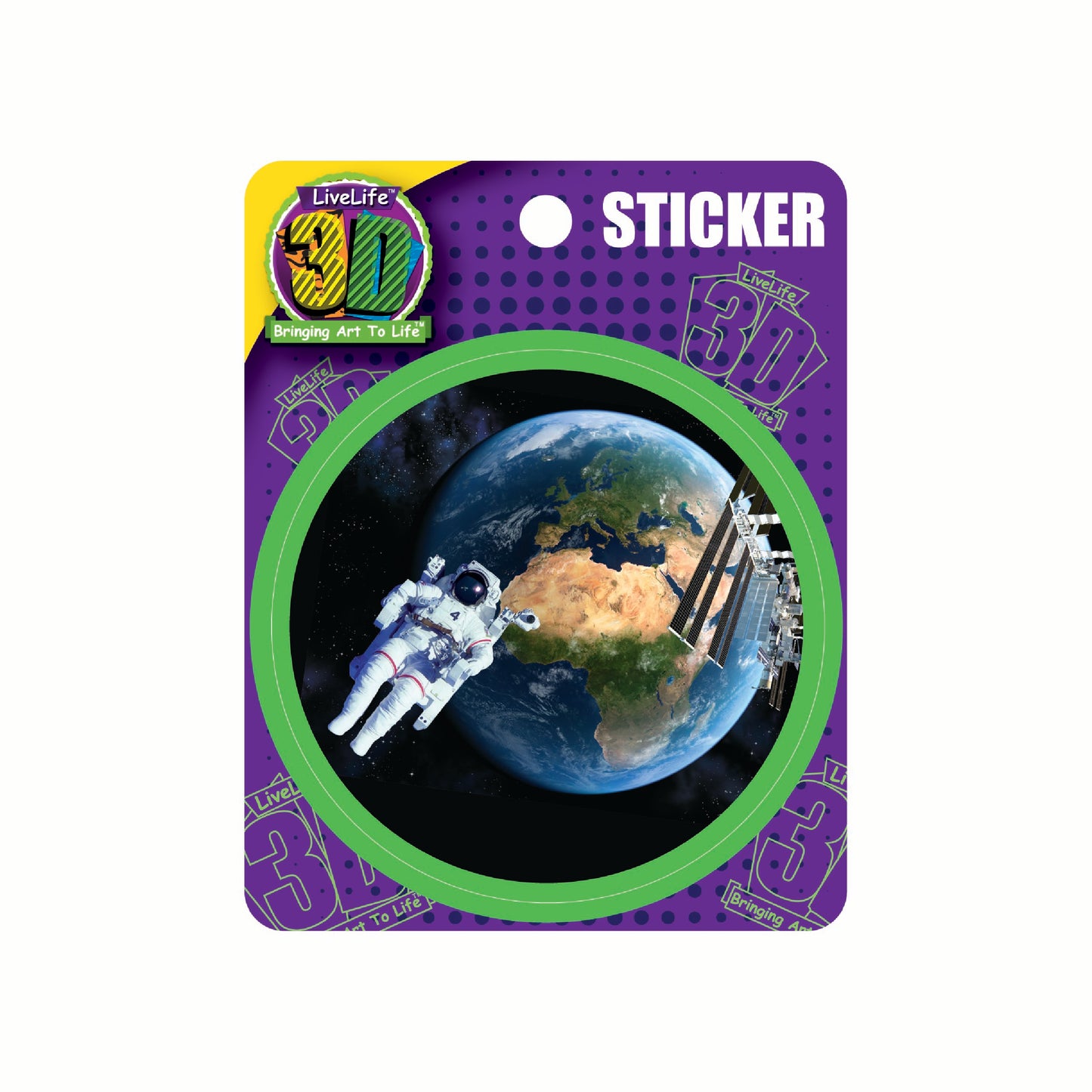 3D LiveLife Stickers - Earth From Space