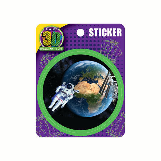 3D LiveLife Stickers - Earth From Space