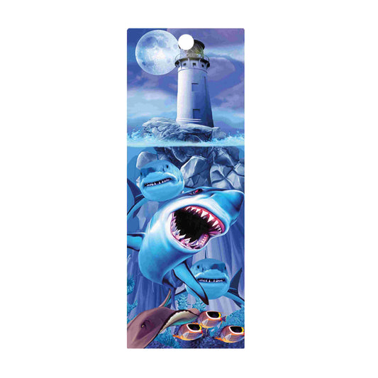 3D LiveLife Bookmarks - Shark Lighthouse