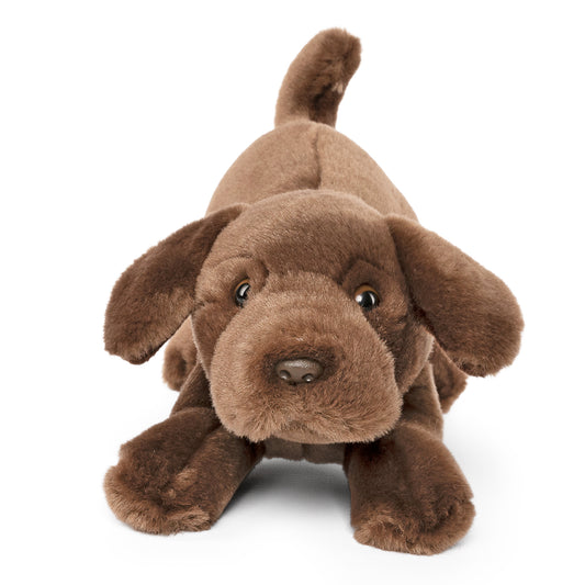 AN704 Chocolate Labrador Playful Pup 27cm
