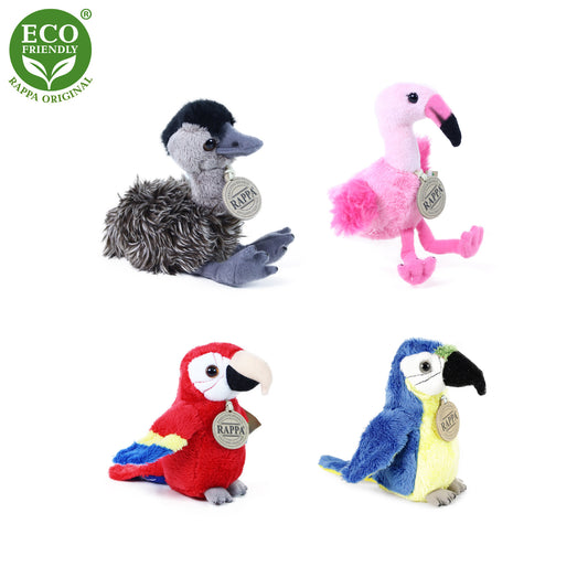 Plush birds assort 15 cm DISPLAY