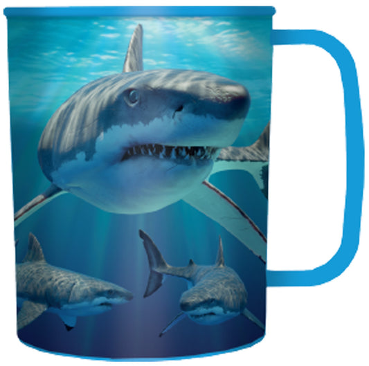 3D LiveLife Cups - Great White Sharks