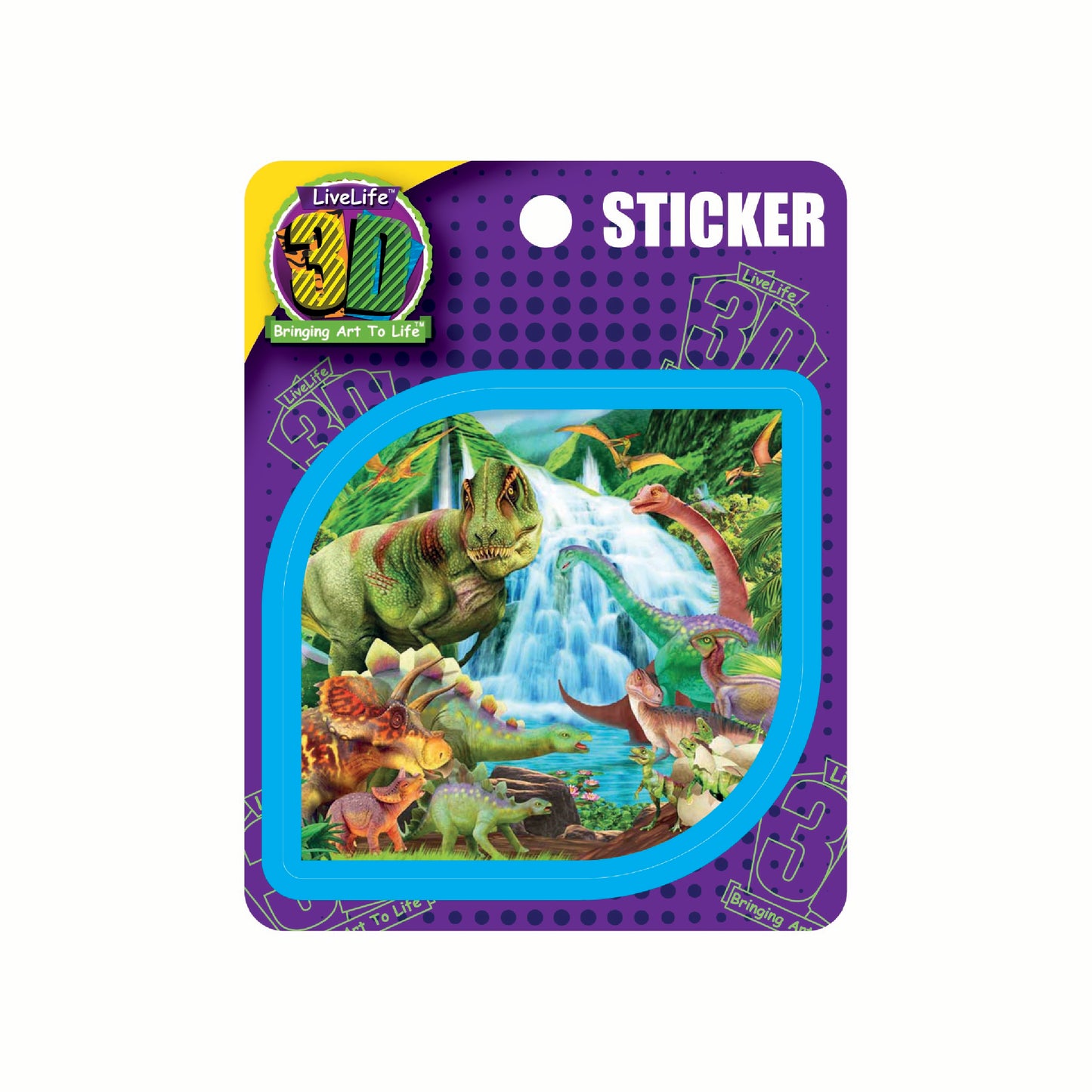 3D LiveLife Stickers - Dinosauru Mountain