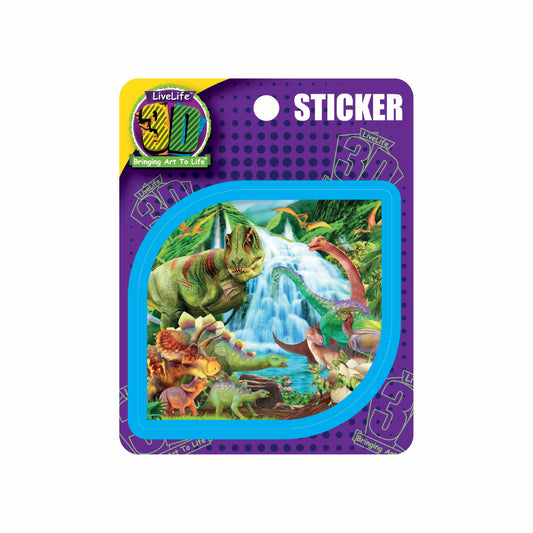 3D LiveLife Stickers - Dinosauru Mountain