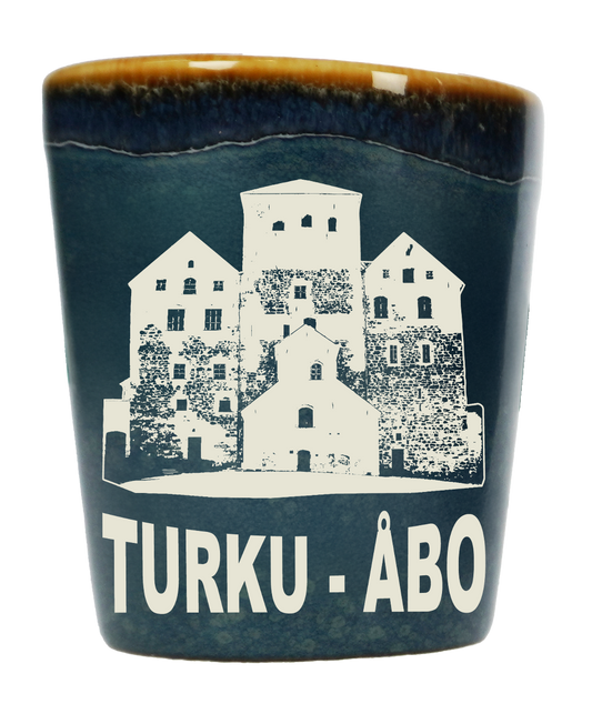 Rustic Shot Glass Turku Blue TKU