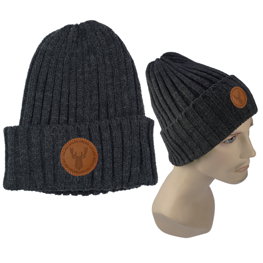 Merino Wool Rib Beanie Campfire Ash Grey FIN LAP