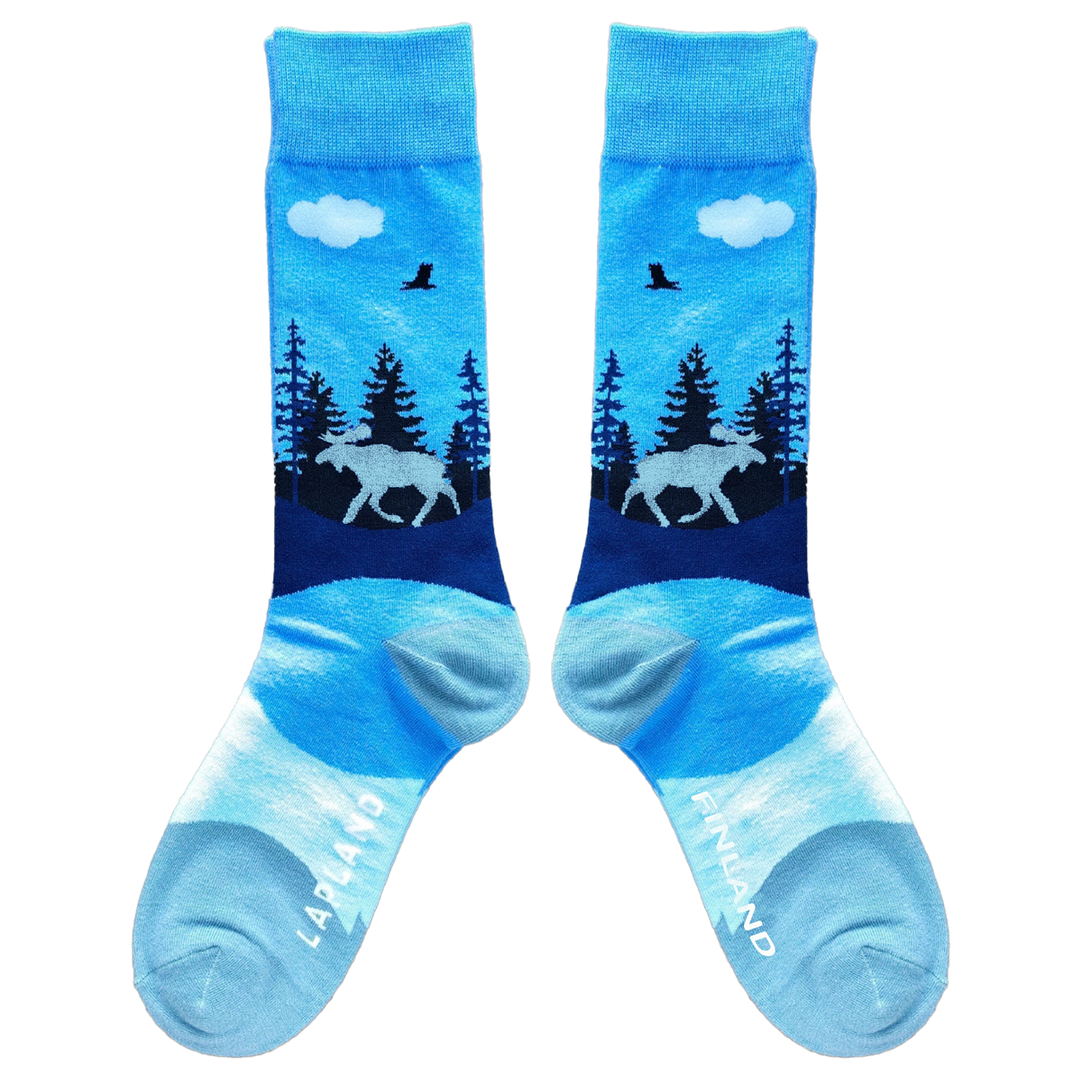 Moose Forest 40-46 Socks Blue FIN LAP