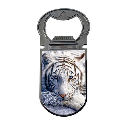 3D LiveLife Magnetic Bottle Openers - White Tiger Repose