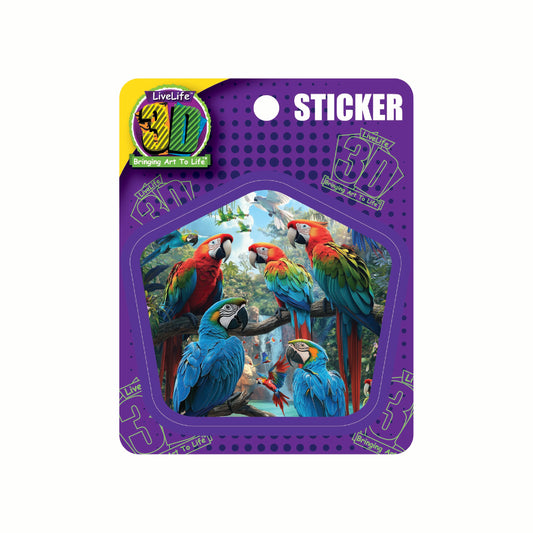 3D LiveLife Stickers - Tropical Troupe