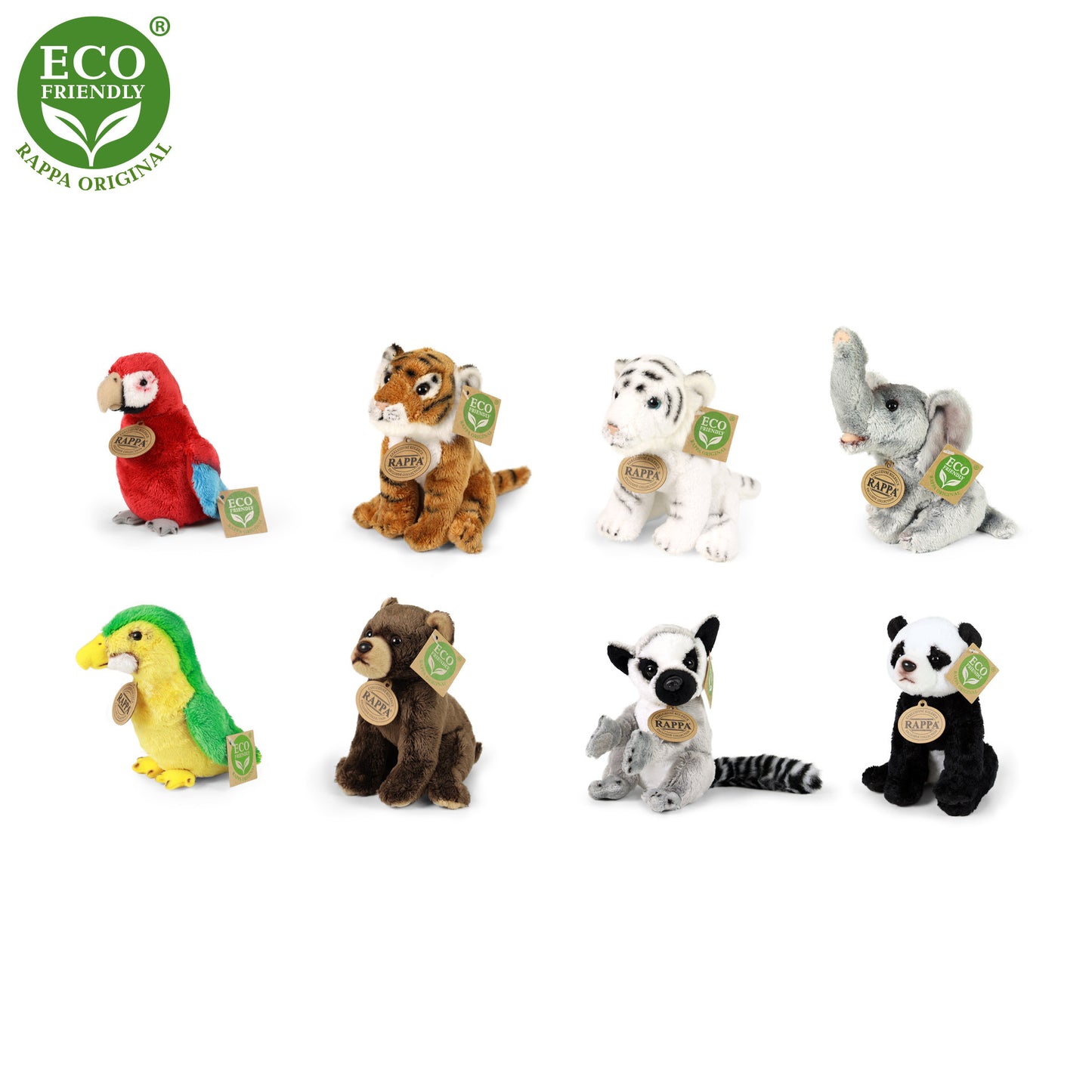 Plush exotic mix asst. 15cm DISPLAY