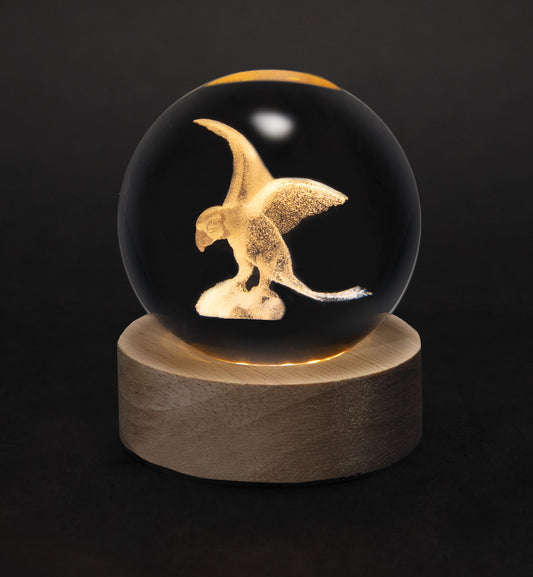 Crystal Silhouettes Globes - Parrot