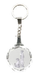 Crystal Silhouette Keychains - Meerkat