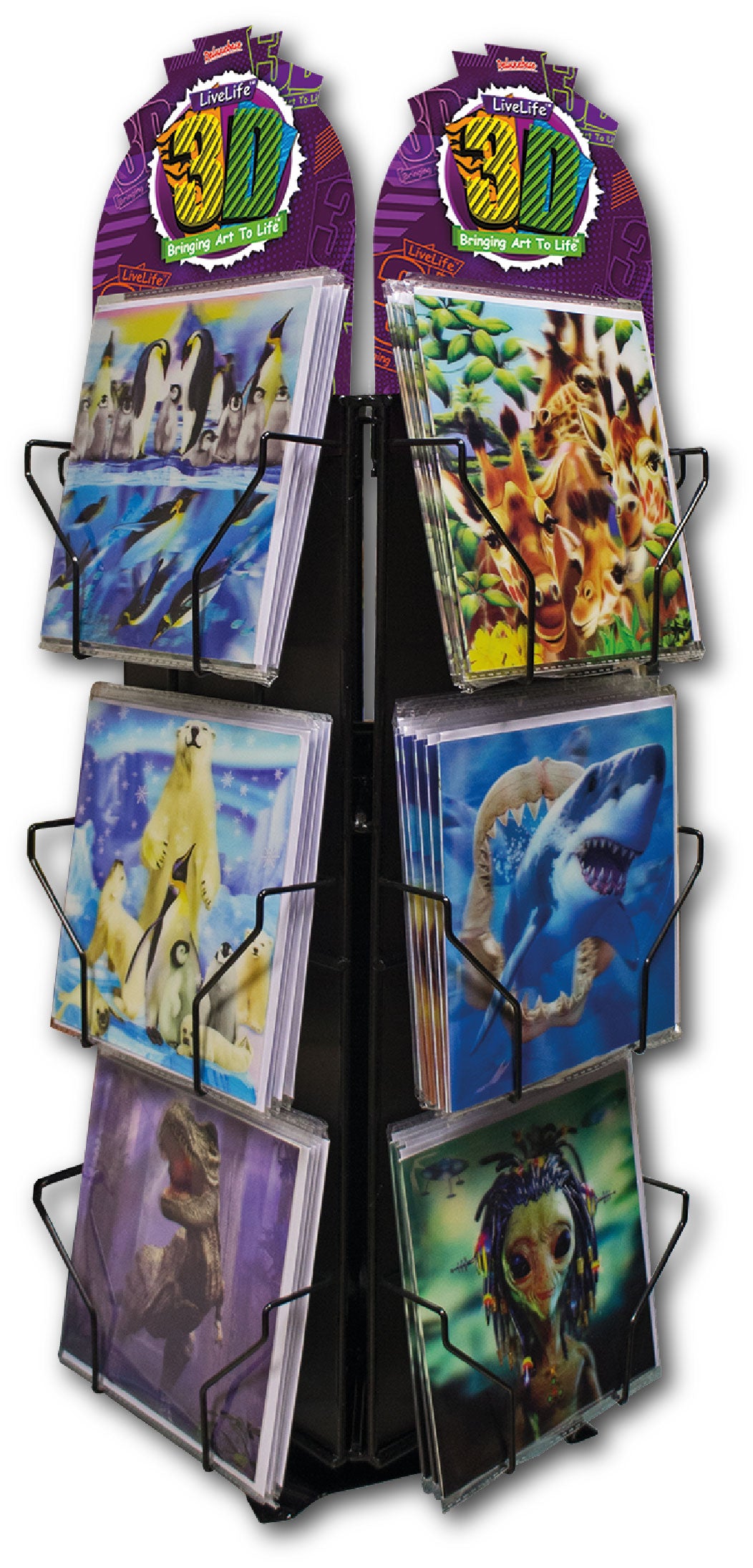 3D LiveLife Greeting Cards Counter Display