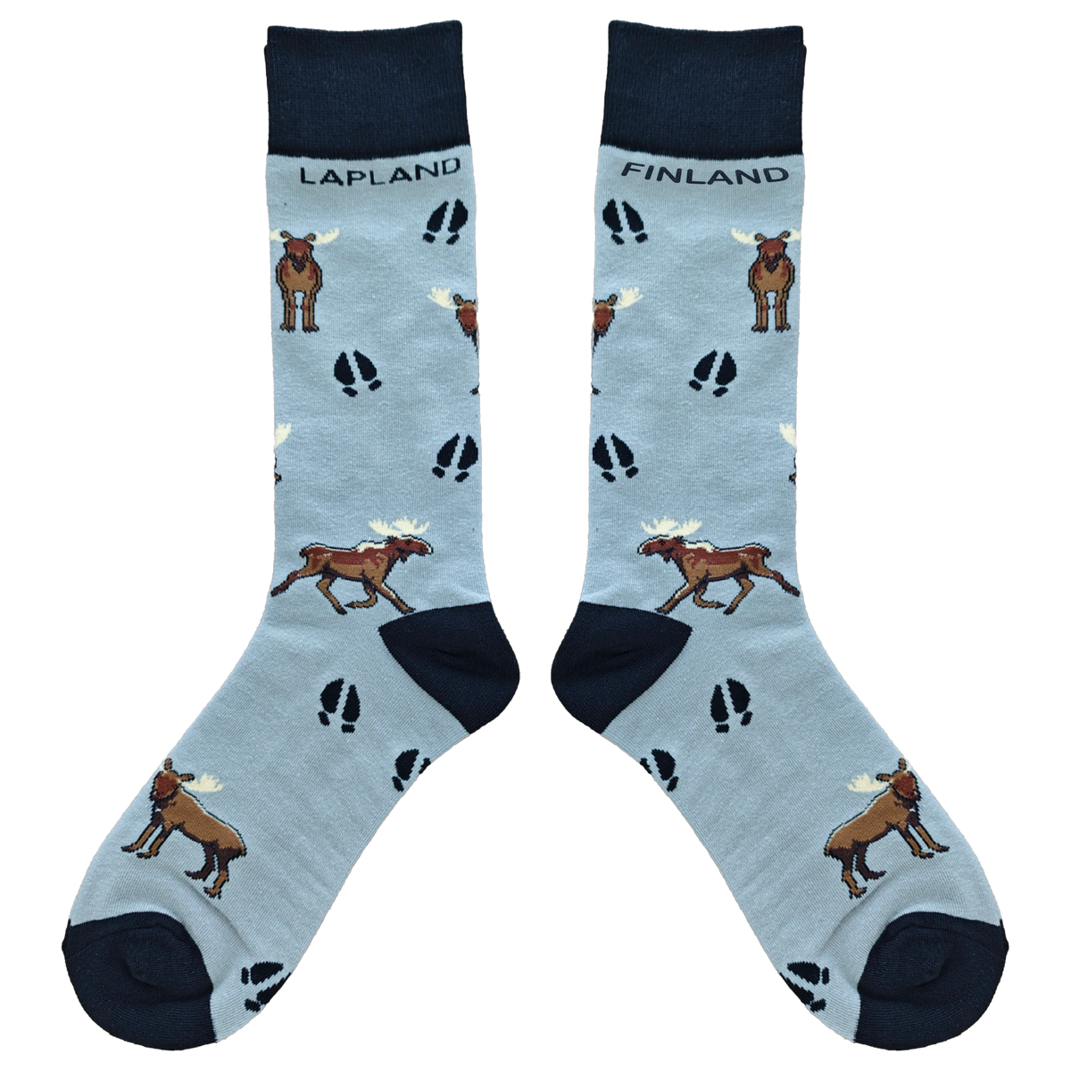 Moose Tracks 40-46 Socks Grey FIN LAP