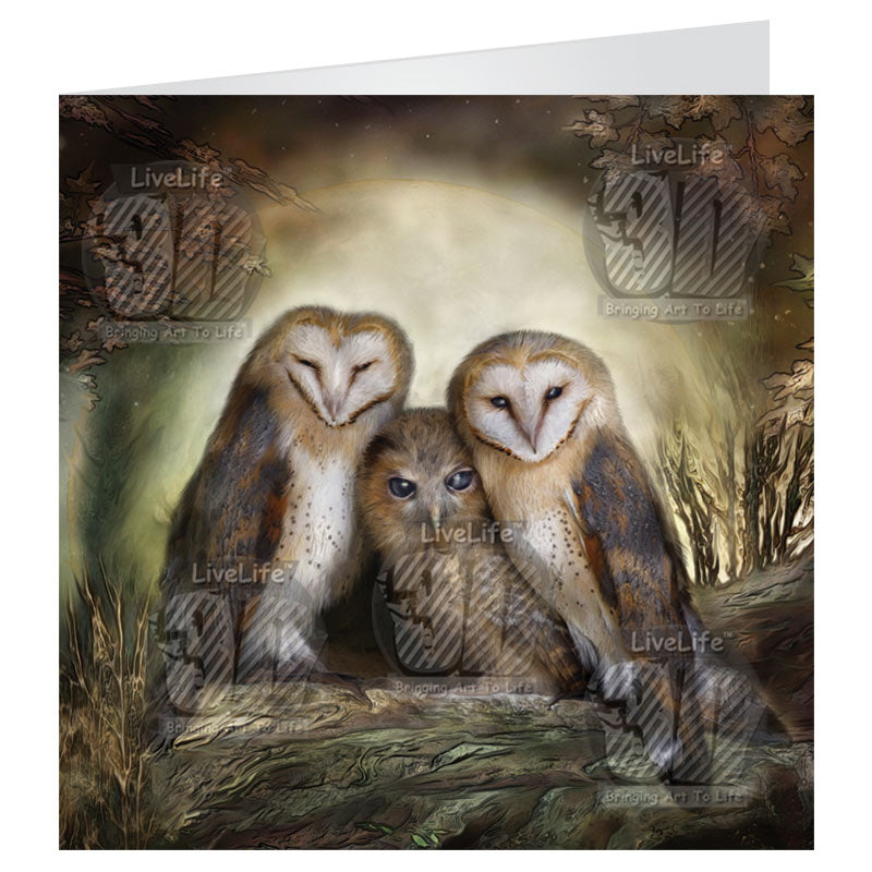 3D LiveLife Greetings Cards - Friends In The Darkness