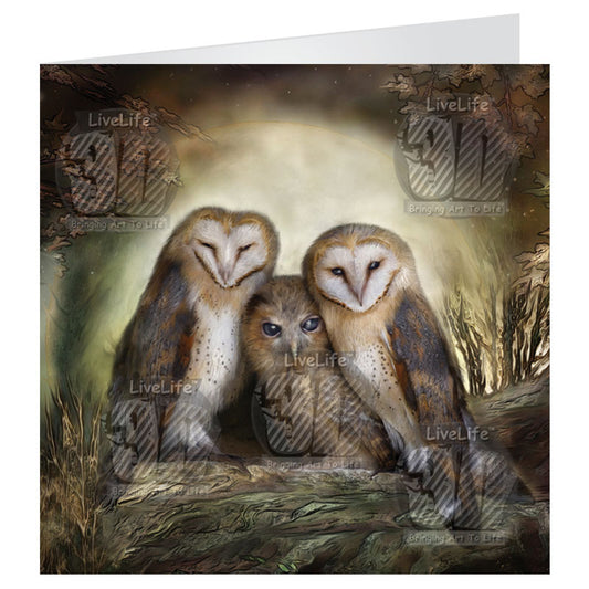 3D LiveLife Greetings Cards - Friends In The Darkness