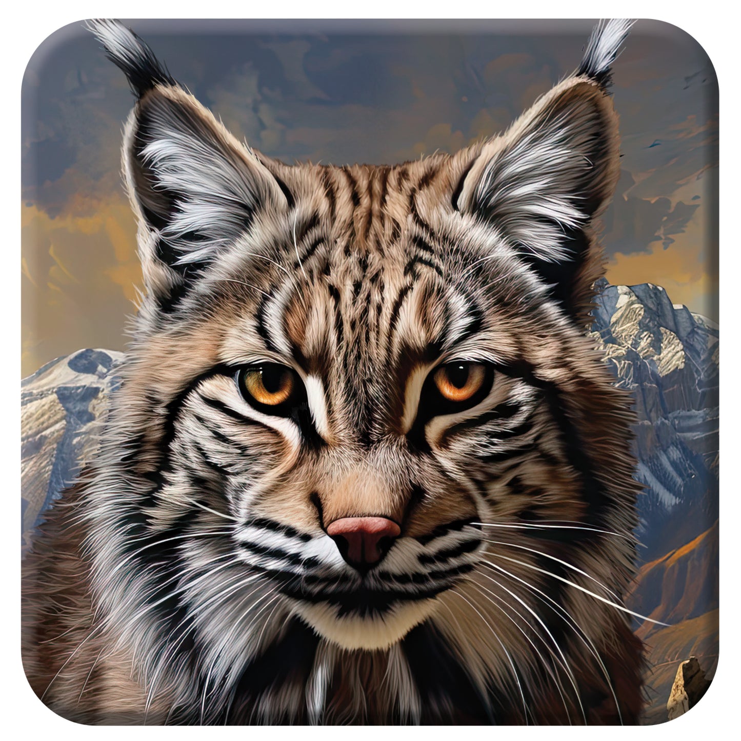 3D LiveLife Coasters - Bobcat