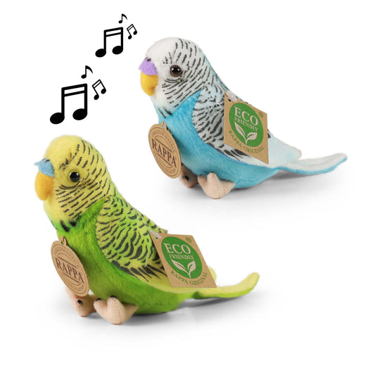 Plush budgies assort 11cm (2 pcs)
