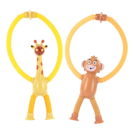 NV655 Pop Tube Giraffe & Monkey