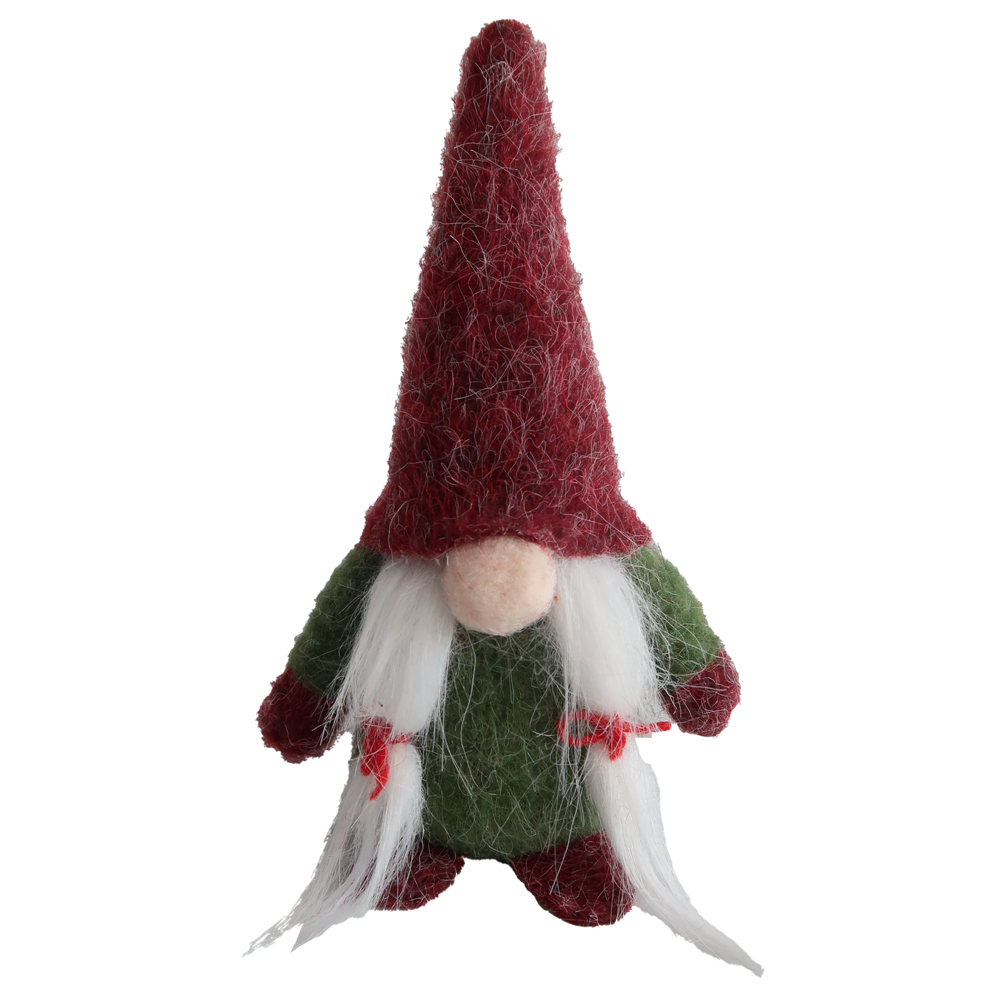Cap Mrs. Claus red and green fabric 16 cm