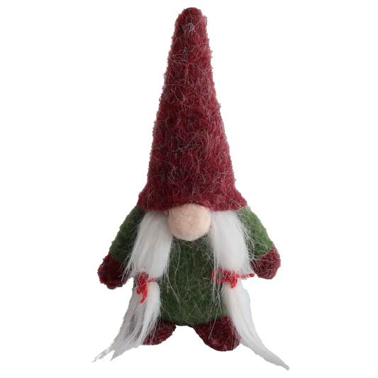 Cap Mrs. Claus red and green fabric 16 cm