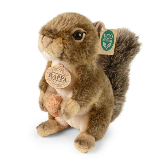 Plush squirrel with nut 20 cm