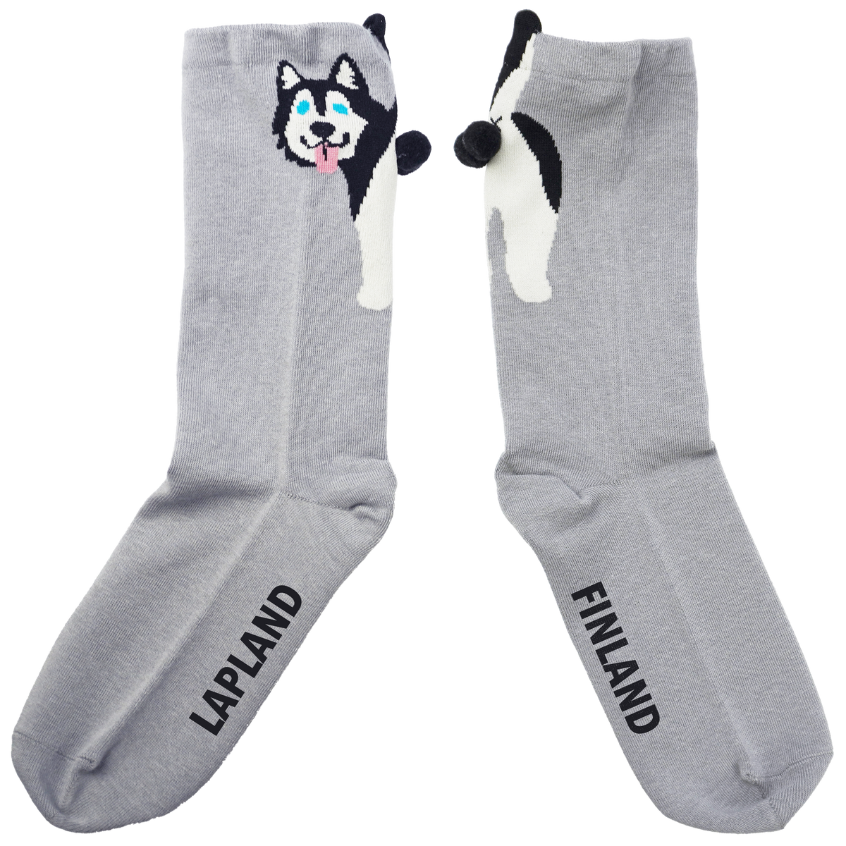 Playful Husky 40-46 Socks Grey FIN LAP