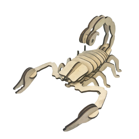 Eco 3D Wooden Puzzle - Scorpion