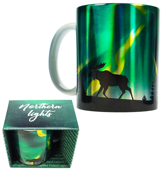 Aurora Borealis muki vihreä