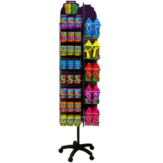 3D LiveLife Cup &amp; Bottle Spinner Floor Stand