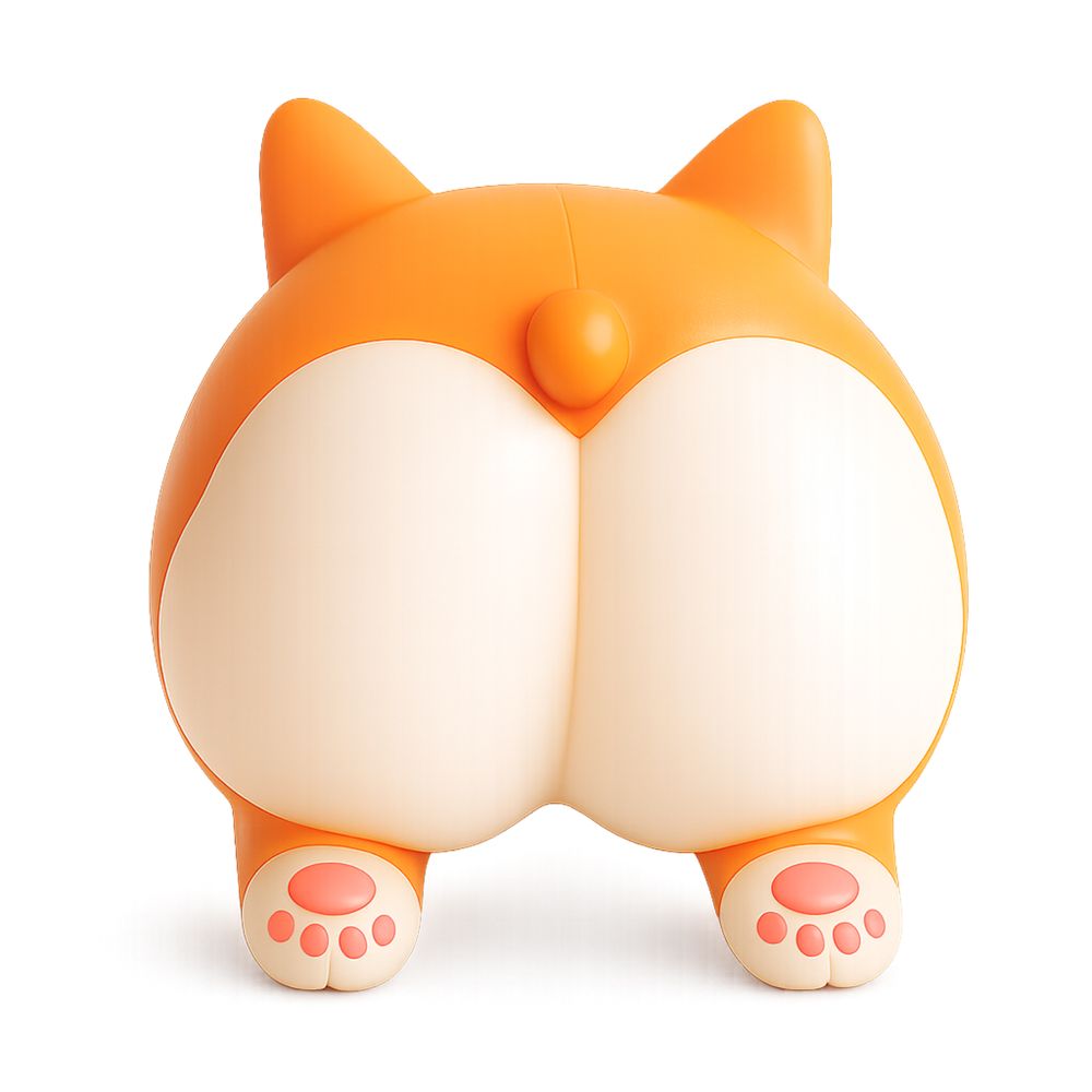 NV1143 The Big Squij Corgi Butt Slow-Rise Squishy Toy