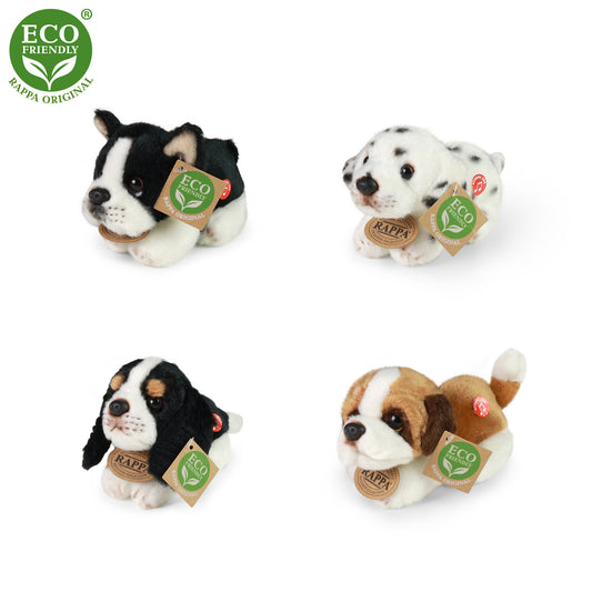 Plush dogs with sound asst. 15 cm