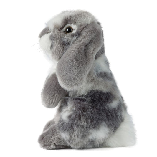 AN345G Grey Sitting Lop Eared Rabbit 19cm