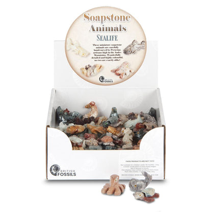 RM102 Soapstone Animals Sealife