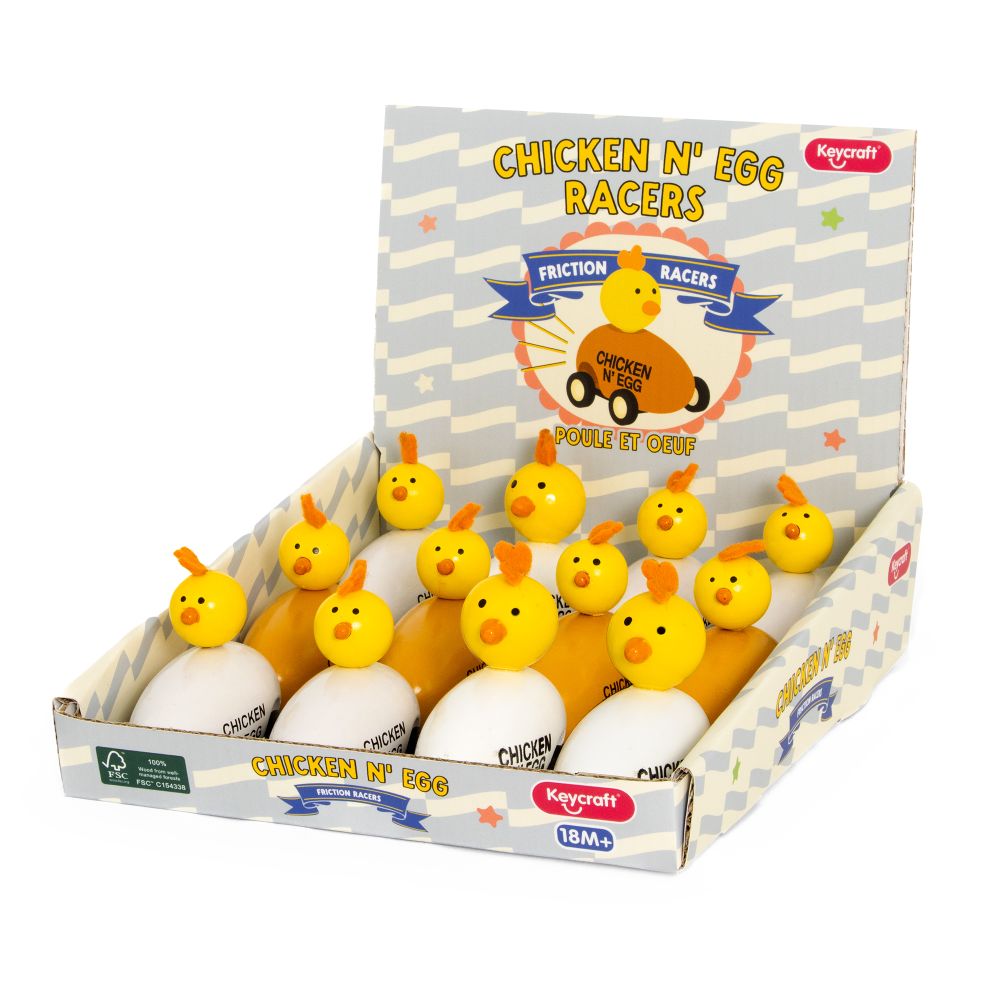 WD348F Chicken 'N Egg Friction Racers FSC 100%