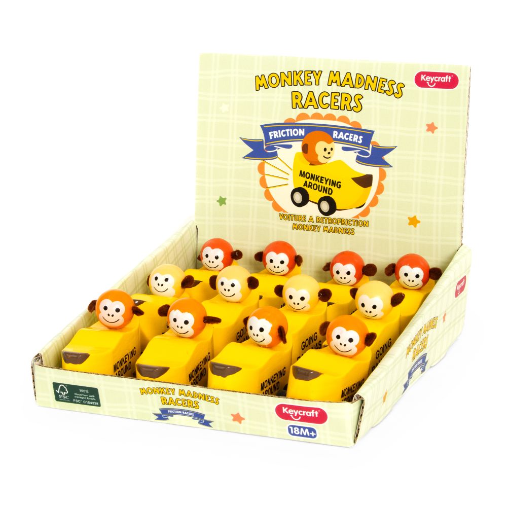 WD351F Monkey Madness Friction Racers FSC 100%