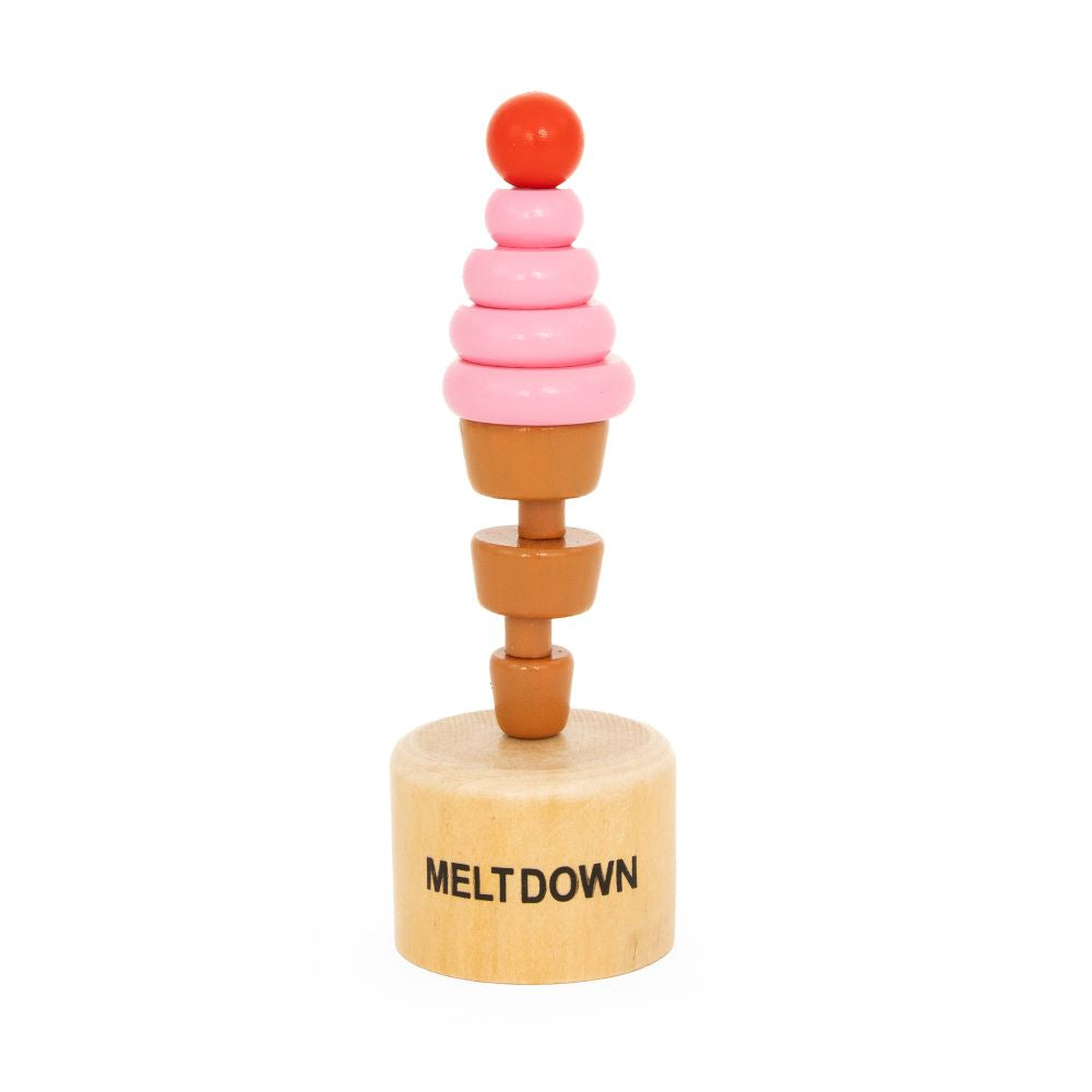 WD353F Meltdown Ice Cream Push Puppet FSC 100%