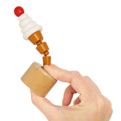 WD353F Meltdown Ice Cream Push Puppet FSC 100%