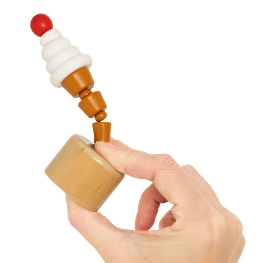 WD353F Meltdown Ice Cream Push Puppet FSC 100%